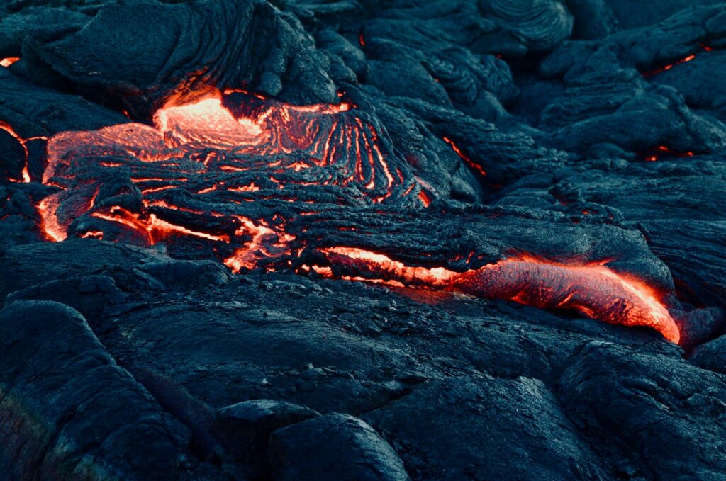 Lava Flowing